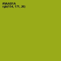 #9AAB1A - Citron Color Image