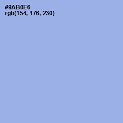 #9AB0E6 - Jordy Blue Color Image