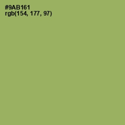 #9AB161 - Olivine Color Image
