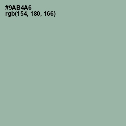 #9AB4A6 - Summer Green Color Image