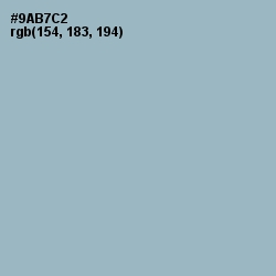 #9AB7C2 - Rock Blue Color Image
