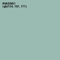 #9ABBB1 - Summer Green Color Image