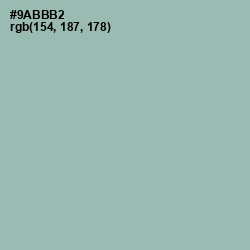 #9ABBB2 - Summer Green Color Image