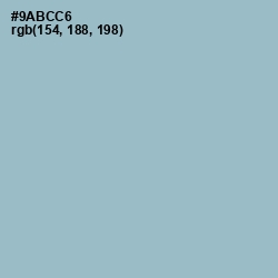 #9ABCC6 - Rock Blue Color Image