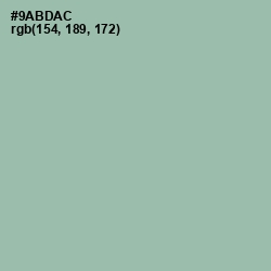 #9ABDAC - Summer Green Color Image