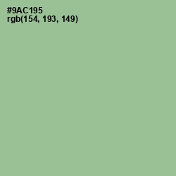 #9AC195 - Feijoa Color Image