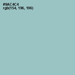 #9AC4C4 - Half Baked Color Image