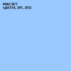 #9AC9FF - Cornflower Color Image