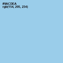 #9ACDEA - Cornflower Color Image
