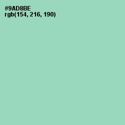 #9AD8BE - Algae Green Color Image