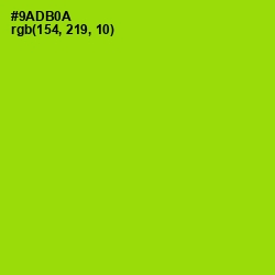 #9ADB0A - Pistachio Color Image