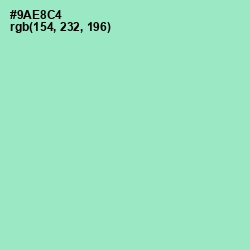 #9AE8C4 - Riptide Color Image