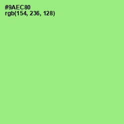 #9AEC80 - Granny Smith Apple Color Image