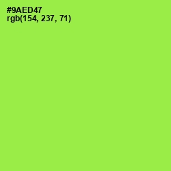 #9AED47 - Conifer Color Image