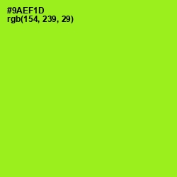 #9AEF1D - Inch Worm Color Image