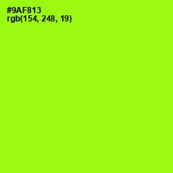 #9AF813 - Inch Worm Color Image