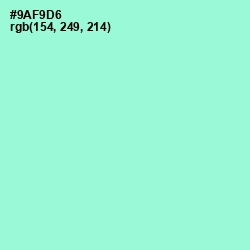 #9AF9D6 - Riptide Color Image