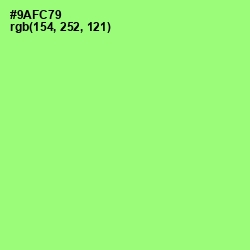 #9AFC79 - Conifer Color Image