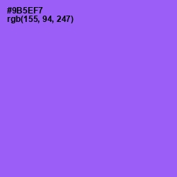 #9B5EF7 - Medium Purple Color Image