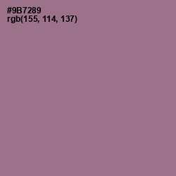 #9B7289 - Mountbatten Pink Color Image
