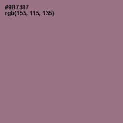 #9B7387 - Mountbatten Pink Color Image