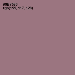 #9B7580 - Mountbatten Pink Color Image