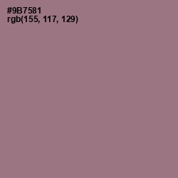 #9B7581 - Mountbatten Pink Color Image