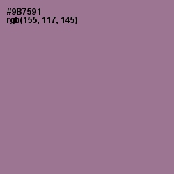 #9B7591 - Mountbatten Pink Color Image