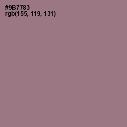 #9B7783 - Mountbatten Pink Color Image