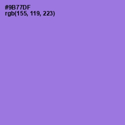 #9B77DF - Medium Purple Color Image