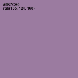 #9B7CA0 - Lavender Purple Color Image