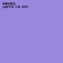 #9B86DE - Chetwode Blue Color Image