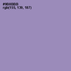 #9B8BBB - Manatee Color Image