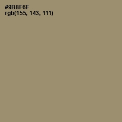 #9B8F6F - Pale Oyster Color Image