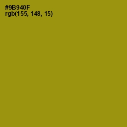 #9B940F - Reef Gold Color Image