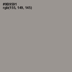 #9B9591 - Mountain Mist Color Image