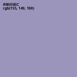 #9B95BC - Bali Hai Color Image