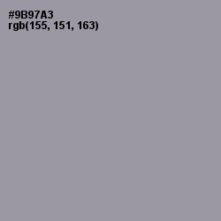 #9B97A3 - Manatee Color Image