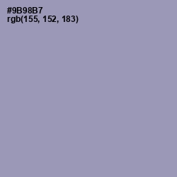 #9B98B7 - Bali Hai Color Image