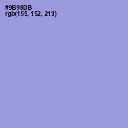 #9B98DB - Blue Bell Color Image