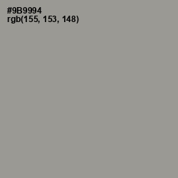 #9B9994 - Mountain Mist Color Image