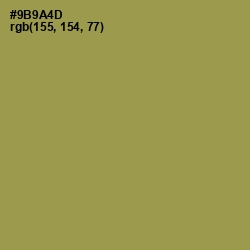 #9B9A4D - Barley Corn Color Image
