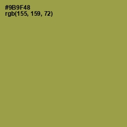 #9B9F48 - Barley Corn Color Image