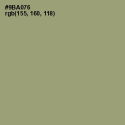 #9BA076 - Olivine Color Image