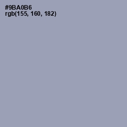 #9BA0B6 - Santas Gray Color Image