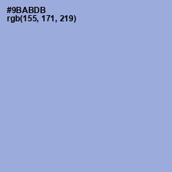 #9BABDB - Rock Blue Color Image