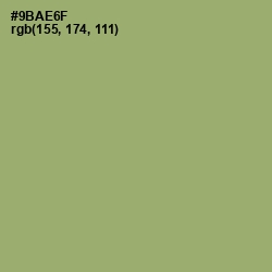 #9BAE6F - Olivine Color Image