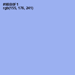 #9BB0F1 - Jordy Blue Color Image