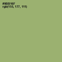 #9BB16F - Olivine Color Image