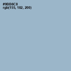 #9BB6C8 - Rock Blue Color Image
